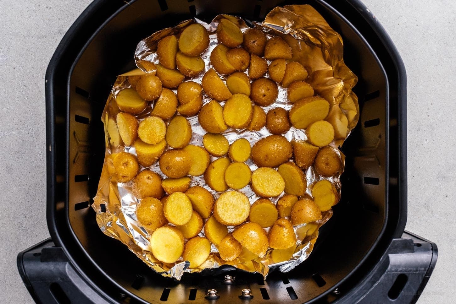 baby potatoes in air fryer | www.iamafoodblog.com