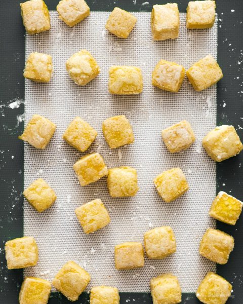 Crispy Oven Baked Buffalo Tofu Bites | www.iamafoodblog.com