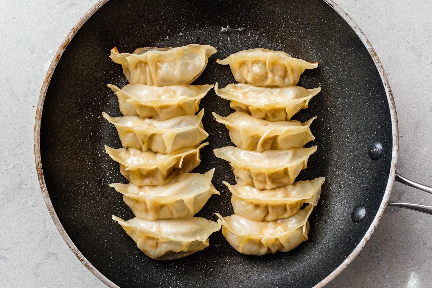 frying gyoza | www.iamafoodblog.com