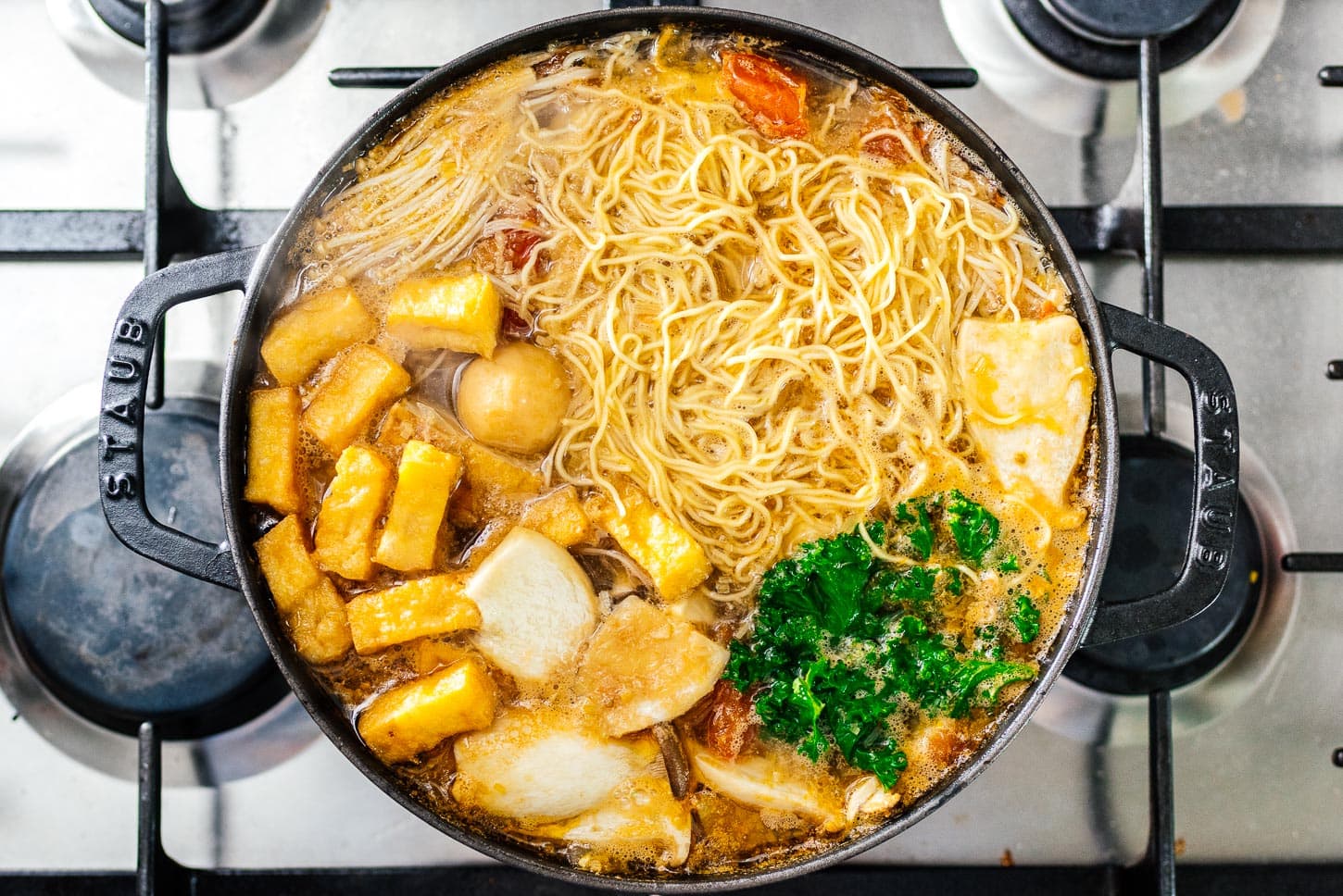 hot pot with noodles | www.iamafoodblog.com