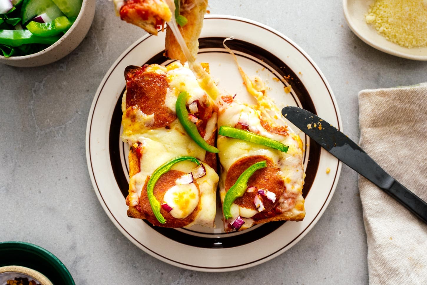 pizza toast | www.iamafoodblog.com